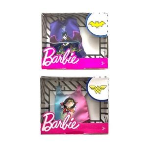New Barbie Batgirl + Mini Wonder Woman Tee Bundle